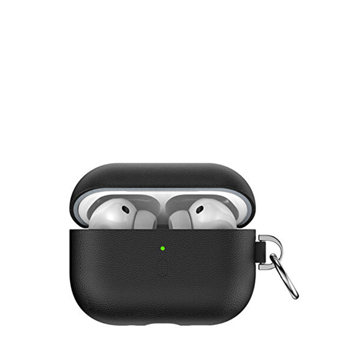 WiWU Hakiki Deri Koruyucu Kılıf HC-201 siyah airpods pro3