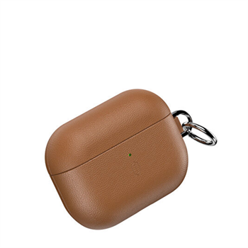 WiWU Hakiki Deri Koruyucu Kılıf HC-201 kahve airpods pro3