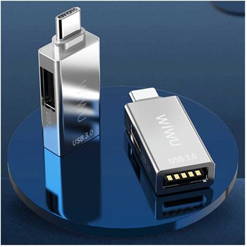 WiWU T02 Çoklu Fonksiyon 2 in 1 Type C hub to Dual USB