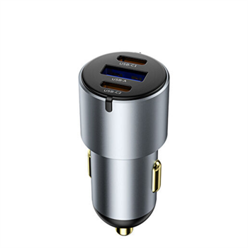 WiWU Wi-CC032 Nano Pro 60W Çift USB-C ve USB-A Araç Şarj Cihazı