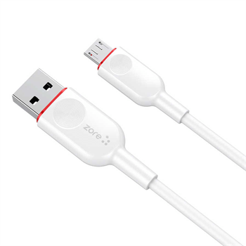 Zore ZCL-01 Micro USB Beyaz Şarj ve Data Kablosu