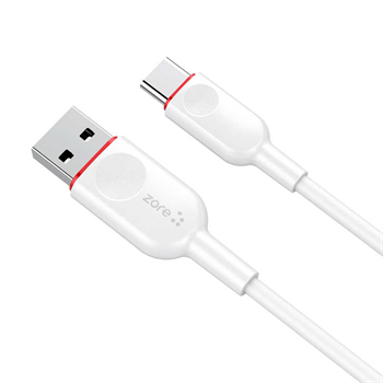 Zore ZCL-03 Type C USB Beyaz Şarj ve Data Kablosu