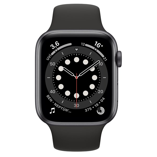 Apple Watch Series 6 M00H3 44mm Uzay Grisi Alüminyum Kasa ve Spor Kordon  Akıllı Saat