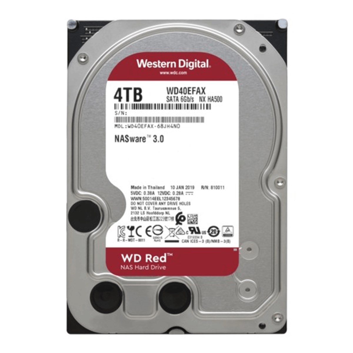 4TB WD Red Intellipower SATA3 64MB WD40EFAX