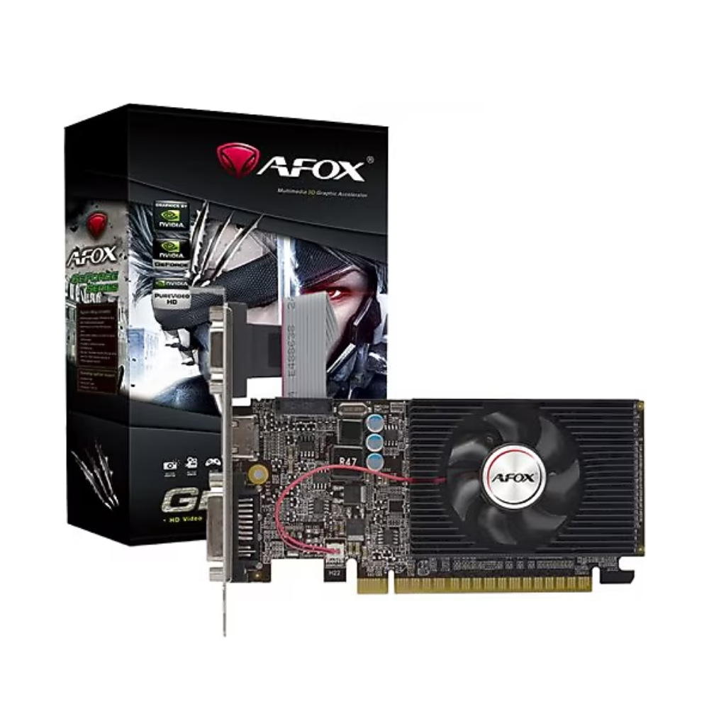 AFOX GEFORCE GT610 2GB DDR3 64 Bit (AF610-2048D3L7-V6) (LP) Ekran KArtı