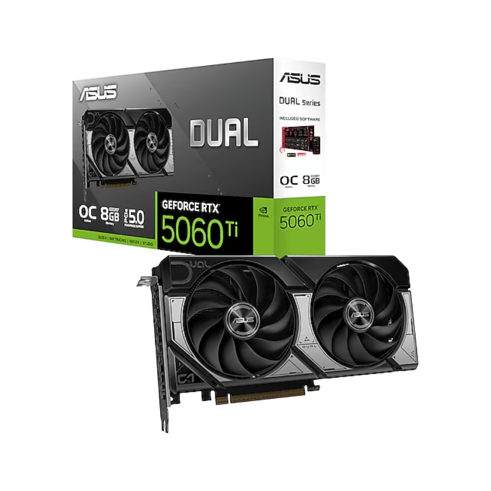 ASUS DUAL GeForce RTX 5060 TI OC 8GB DUAL-RTX5060TI-O8GB GDDR7 128Bit DX12 DLSS 4 Gaming (Oyuncu) Ekran Kartı