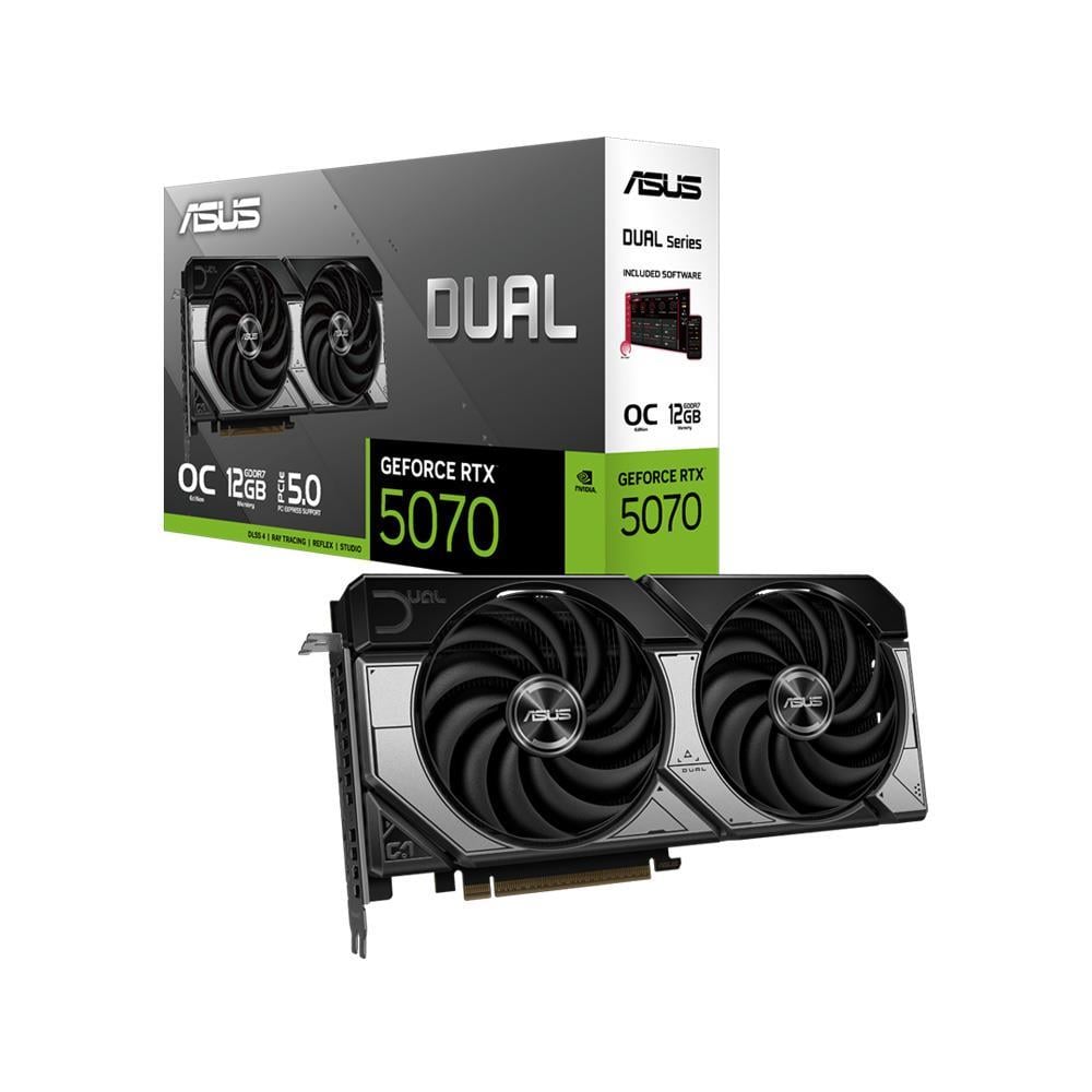 ASUS DUAL GeForce RTX 5070 12GB OC Edition DUAL-RTX5070-O12G GDDR7 192Bit Gaming (Oyuncu) Ekran Kartı