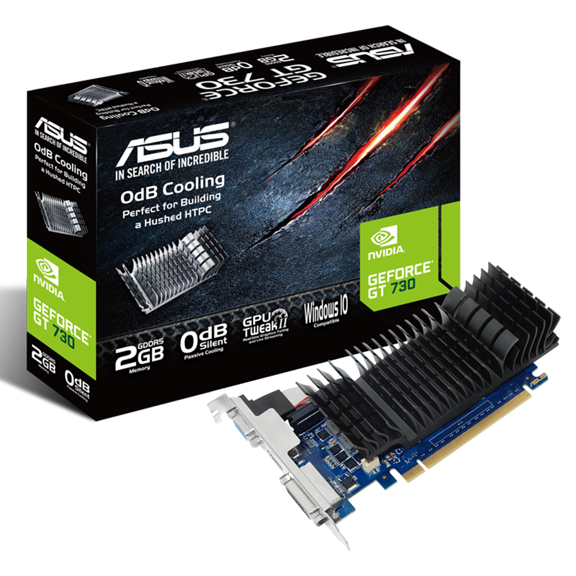 Asus GT730-SL-2GD5-BRK 2GB 64Bit DDR5 16X Ekran Kartı
