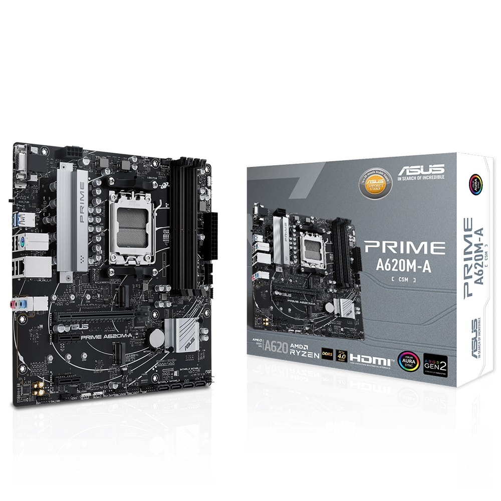 ASUS Prime A620M-K AMD A620 AM5 Soket DDR5 6400(OC)MHz mATX Anakart