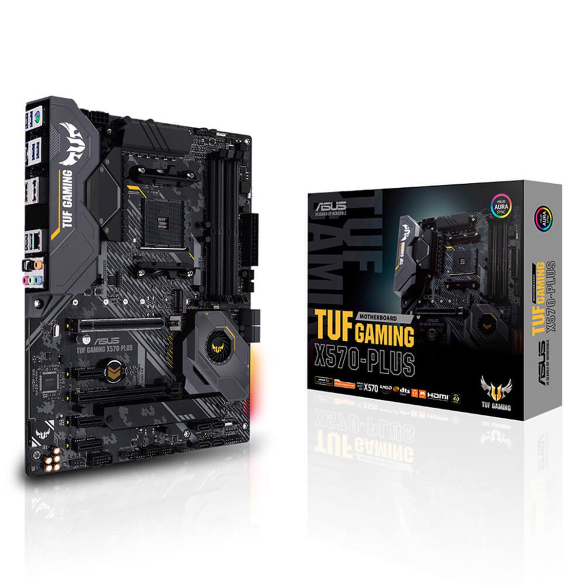 ASUS TUF GAMING X570-PLUS 4400Mhz(OC) DDR4 Soket AM4 RGB M.2 PCIe 4.0 HDMI DP ATX Anakart
