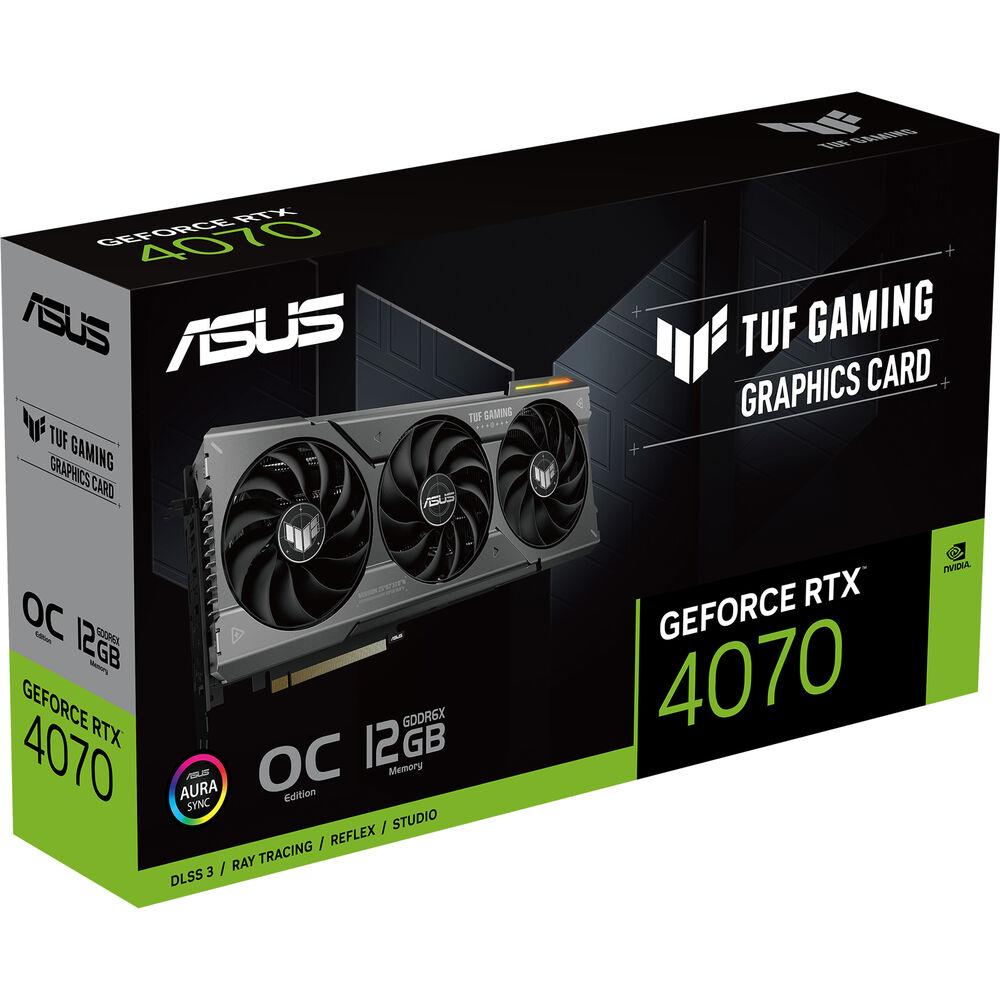 ASUS TUF GeForce RTX 4070 GAMING OC 12GB GDDRX6 192Bit Nvidia TUF-RTX4070-O12G-GAMING  Ekran Kartı