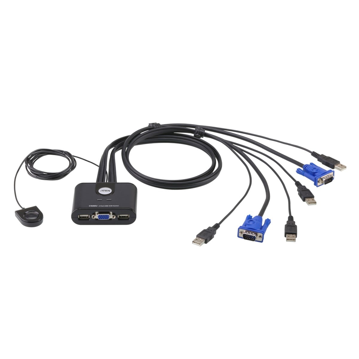 Aten Cs22U-A7 2-Port Usb Vga Kablo Kvm Switch