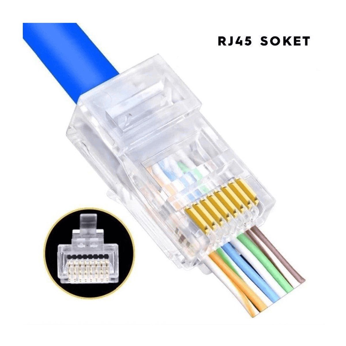 BEEK  BN-MP6-EASY CAT6 YENİ NESİL KONNEKTÖR(100'lü)