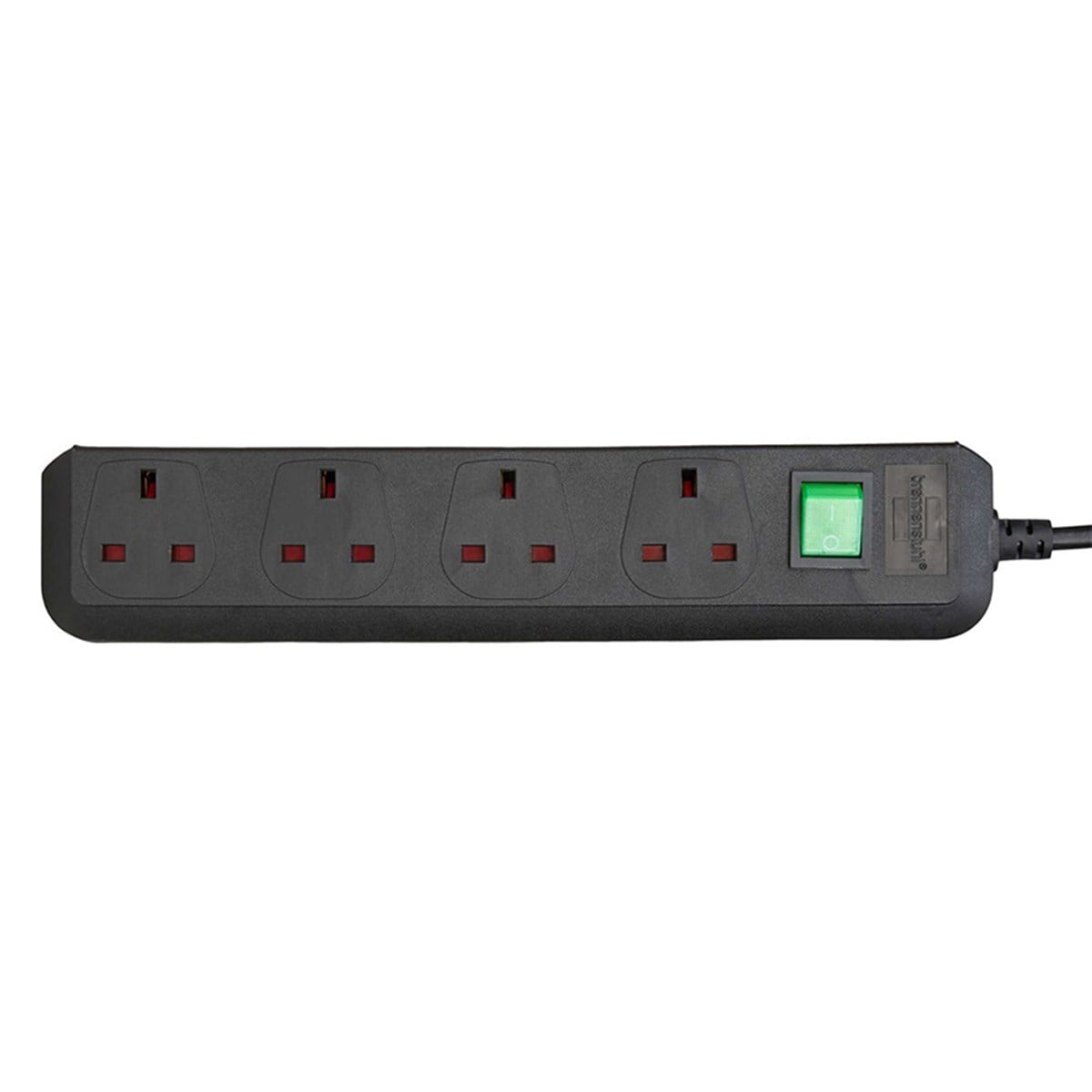 Brennenstuhl 4'Lü 3120W 13A 220V-250V Siyah Akım Korumalı Uzatma Priz