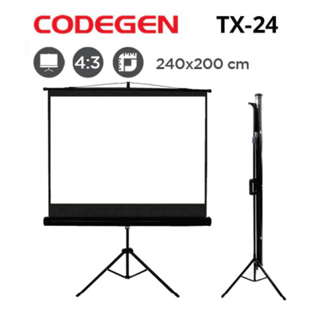 Codegen Projeksiyon Perdesi Tripod TX-24