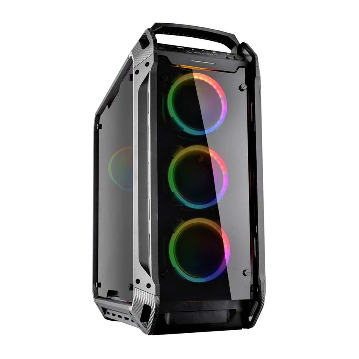 Cougar Panzer Evo RGB CGR-6AMTB-ARGB Temperli Cam E-ATX Full Tower Oyuncu Kasası PSU YOK