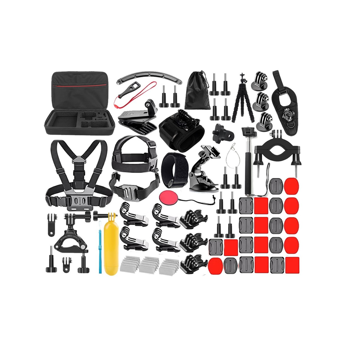 Daytona Gopro Kit Aksiyon Kamera Seti 74IN1 Çantalı Profesyonel Full Aksesuar Seti