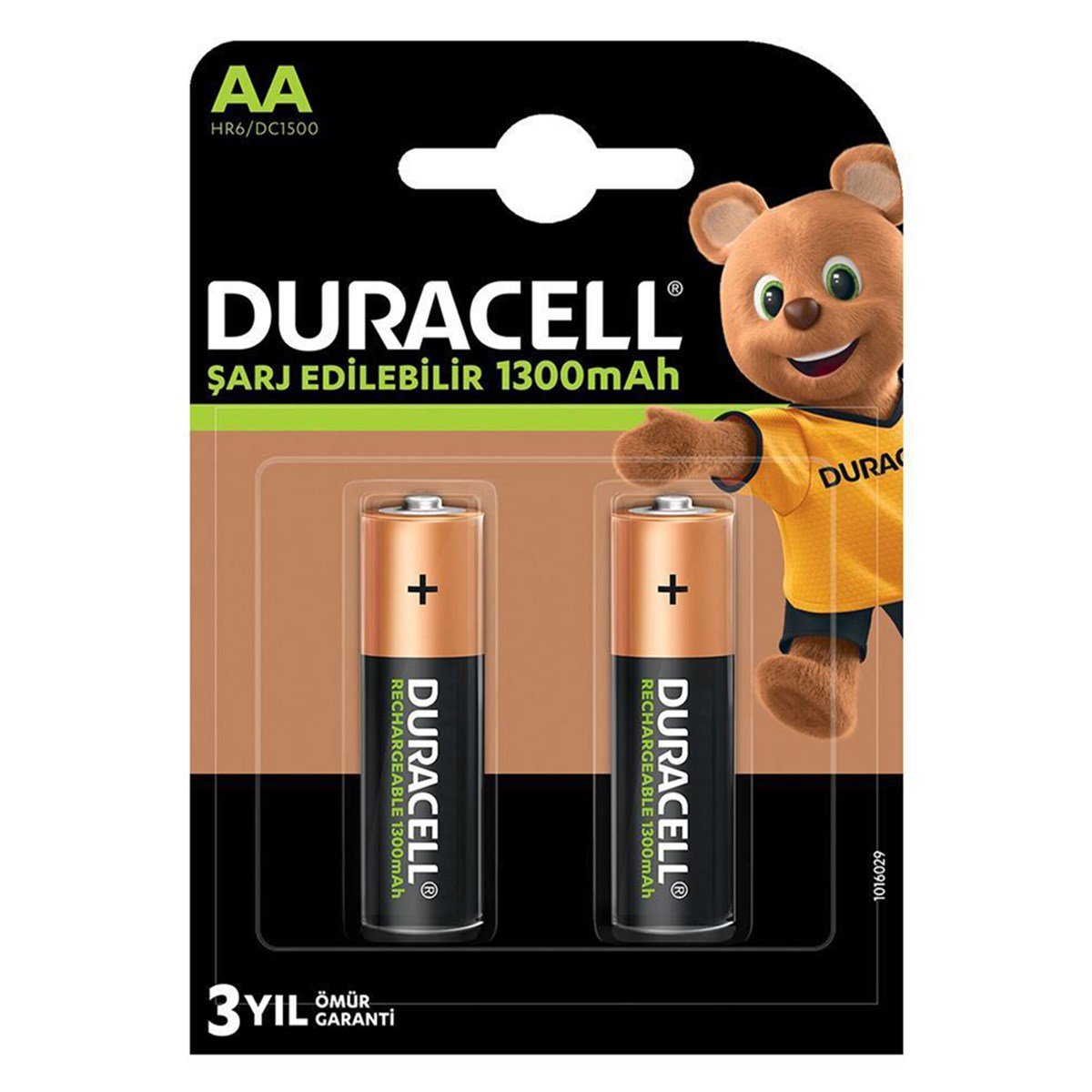 Duracell HR6/DC1500 Şarj Edilebilir Pil 2'li AA 1300 mAh