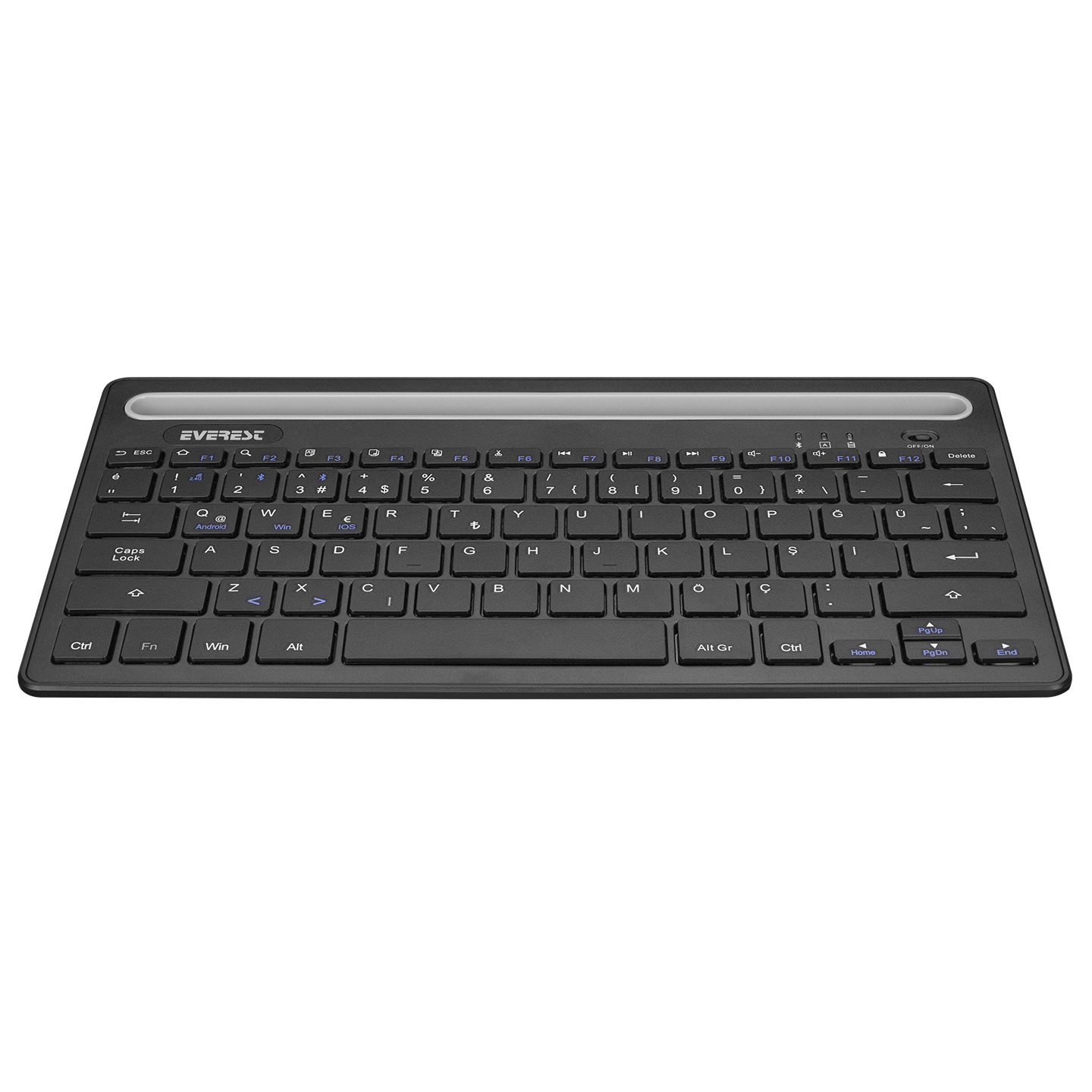 Everest KM-BT803 Siyah BT 1600dpi Q Multimedia Kablosuz Klavye