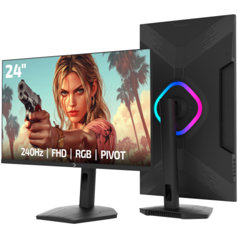GamePower Lunis L10 24 inch 165Hz 1Ms IPS FHD Pivot Gaming Monitör