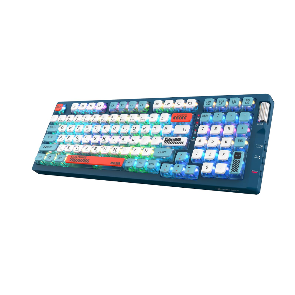 GamePower Sense RGB Wireless/Bluetooth/Kablolu Mekanik Red Switch Gaming Klavye