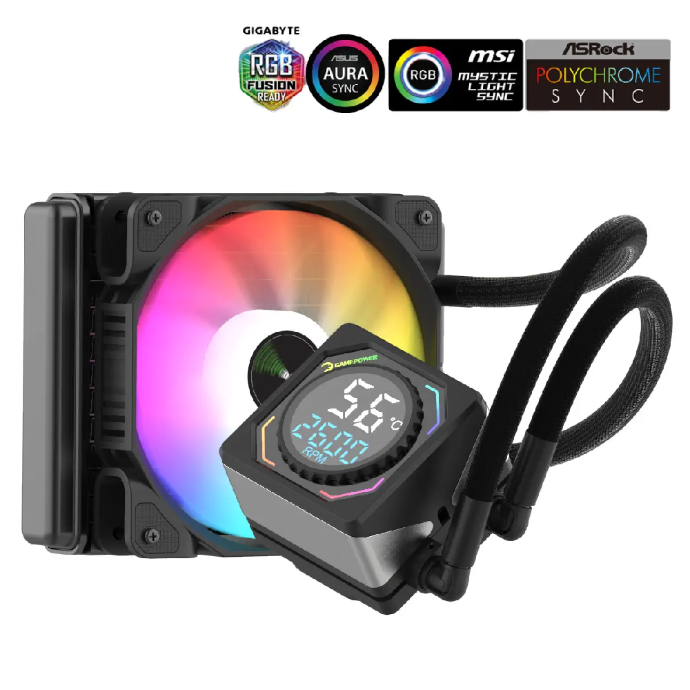 GamePower Skadi Square 120 ARGB 120mm Cpu Sıvı Soğutma