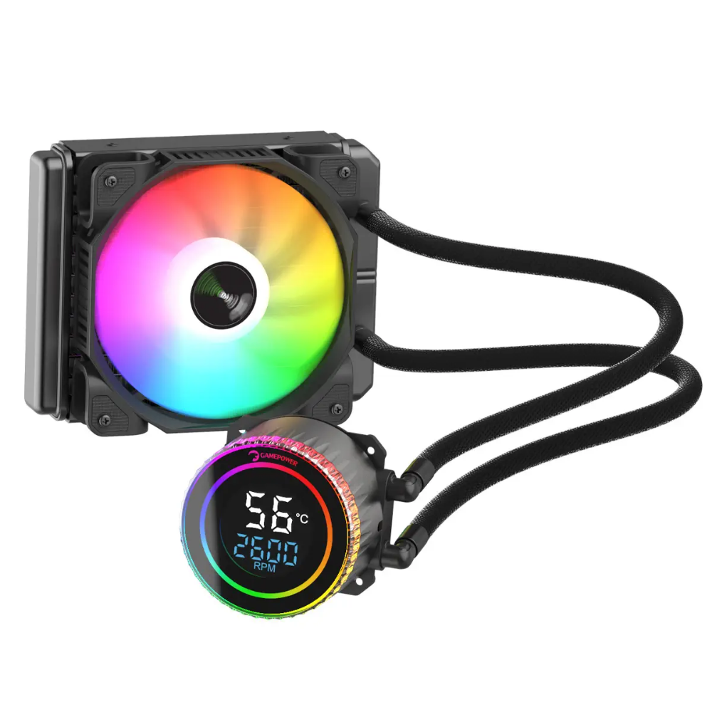 GamePower Skadi V2 120 ARGB 120mm Sıvı İşlemci Soğutucusu AM5 ve LGA1700 Uyumlu