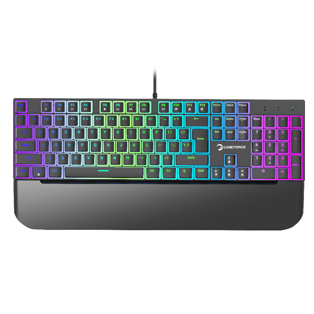 GamePower Suki Mekanik Mavi Switch Puding Keycaps Türkçe Q 104 Tuş USB Gaming Klavye