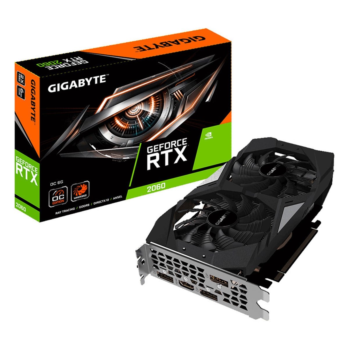 GIGABYTE GeForce RTX 2060 OC 6GB GDDR6 192 Bit Ekran Kartı