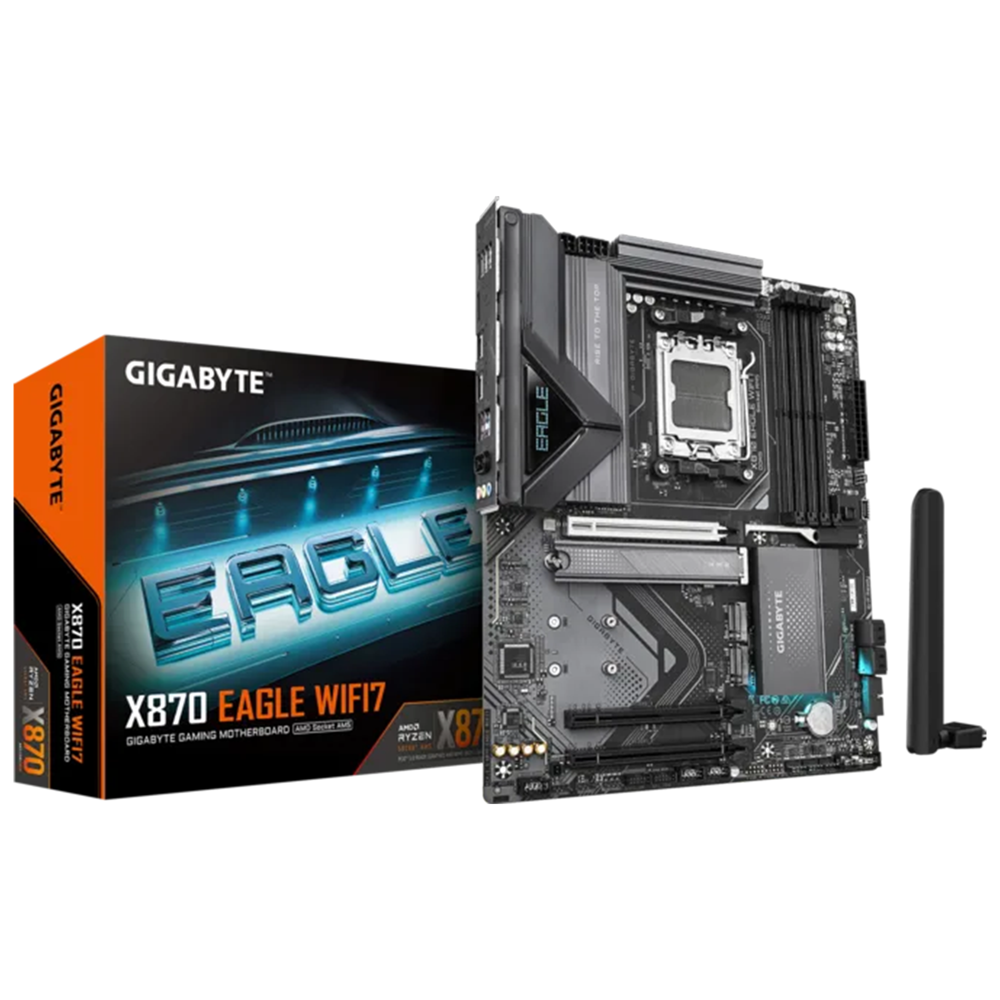 Gigabyte X870 EAGLE WIFI7 Soket AM5 DDR5 8200(OC) MHz ATX Gaming (Oyuncu) Anakart
