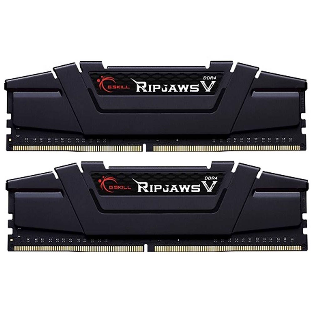 GSkill RipjawsV 16GB (2X8GB) DDR4 3200MHz F4-3200C16D-16GVKB Siyah/CL16/Soğutuculu Pc Bellek