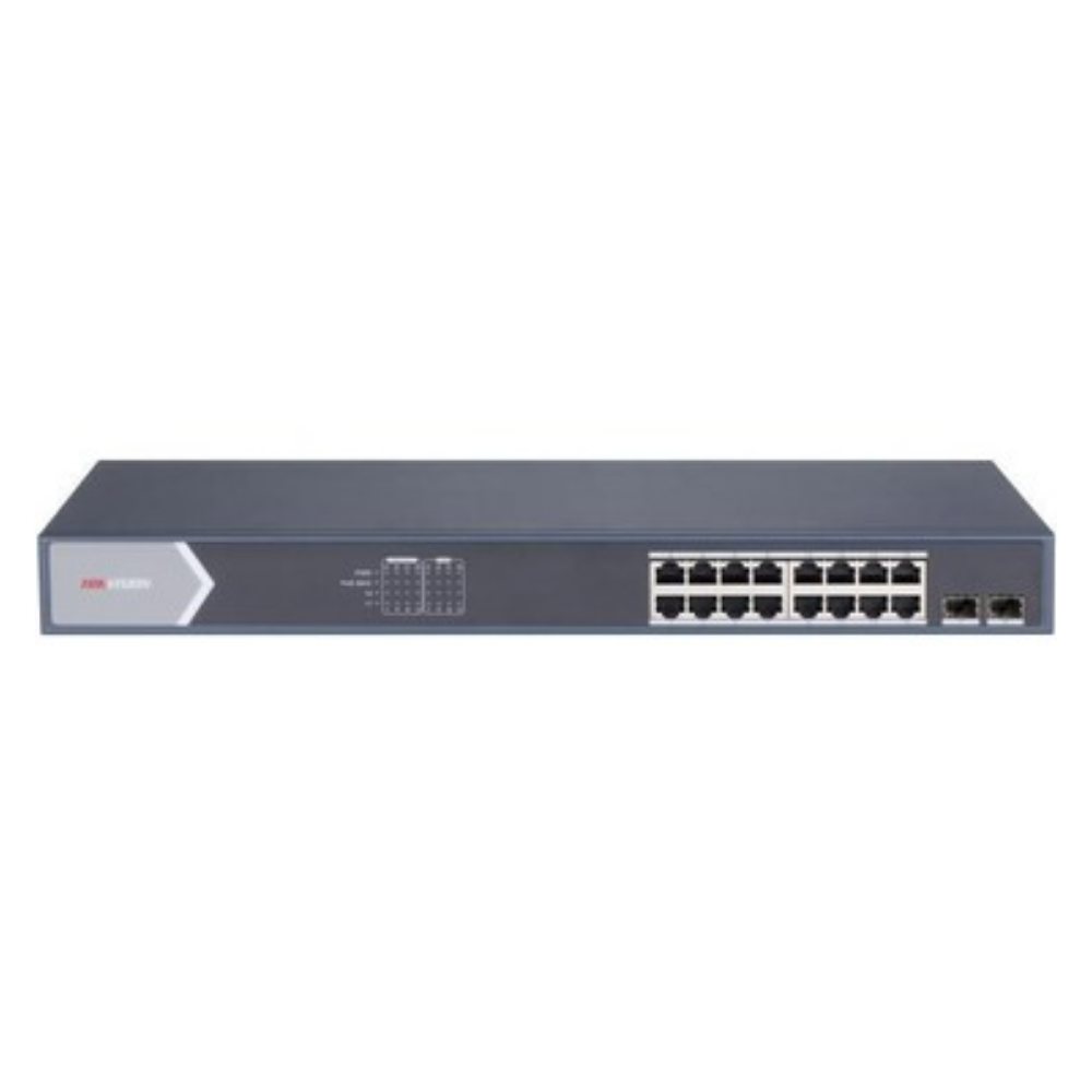 Hikvision Hıkvısıon DS-3E1518P-SI 16XGE+2XGE/SFP 225W F.gigabit Poe Switch