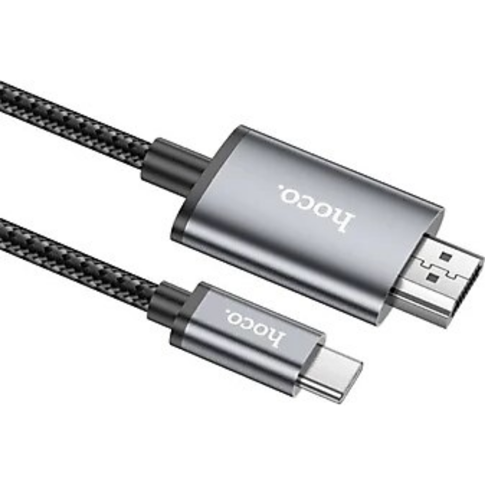 Hoco UA27 Type-c To HDMI HDTV Dönüstürücü Adaptör (4K 30Hz) Kablo GRI
