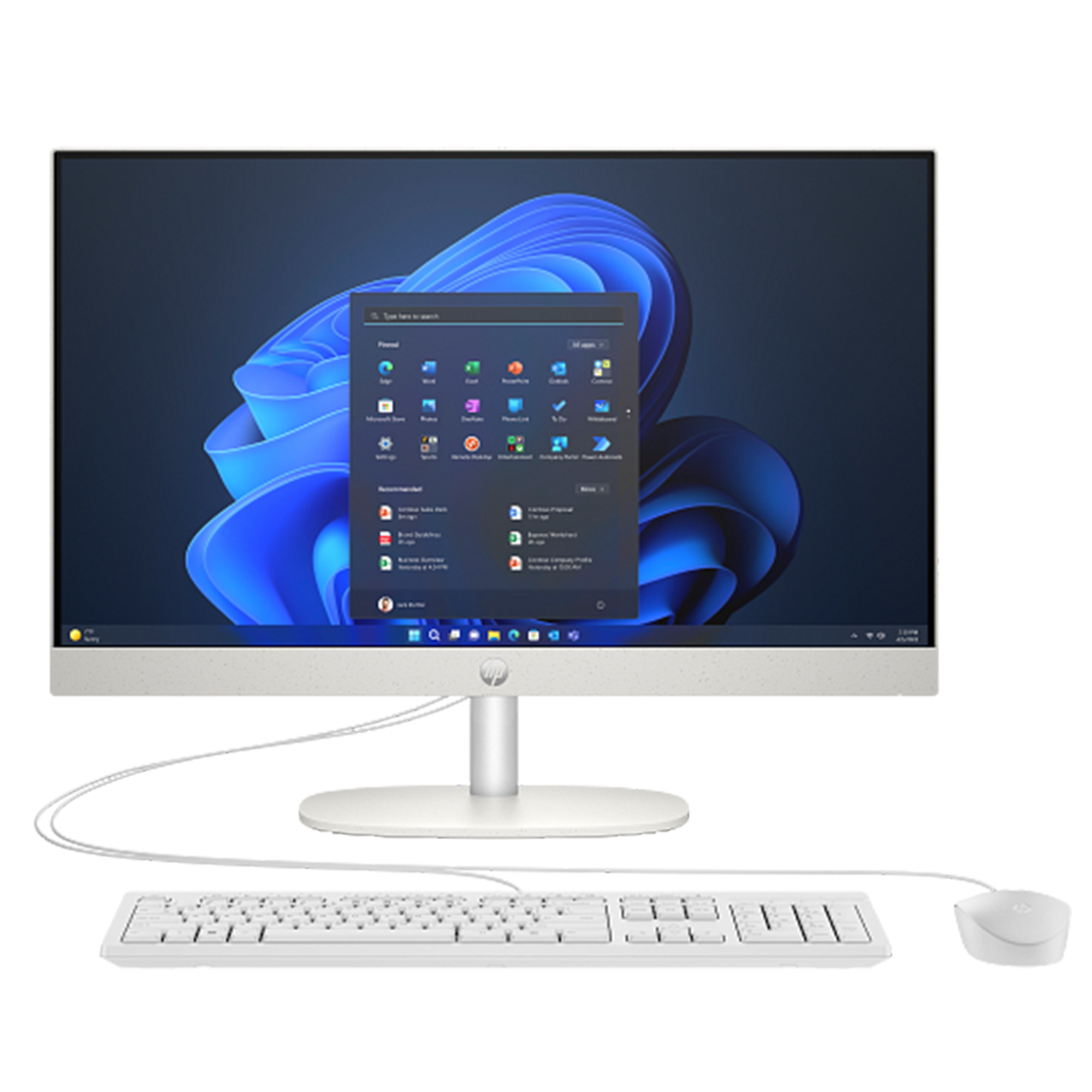 HP ProOne 240 G10 D36TKET Ultra 5-125U 16GB 512GB 23.8 inch Beyaz All In One Bilgisayar