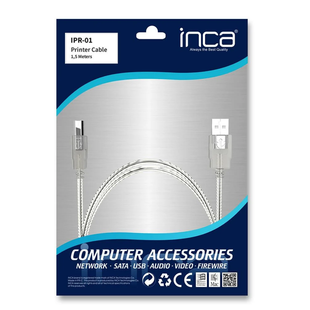 Inca IPr-1t USB 2.0 Printer Kablosu 1.5 mt