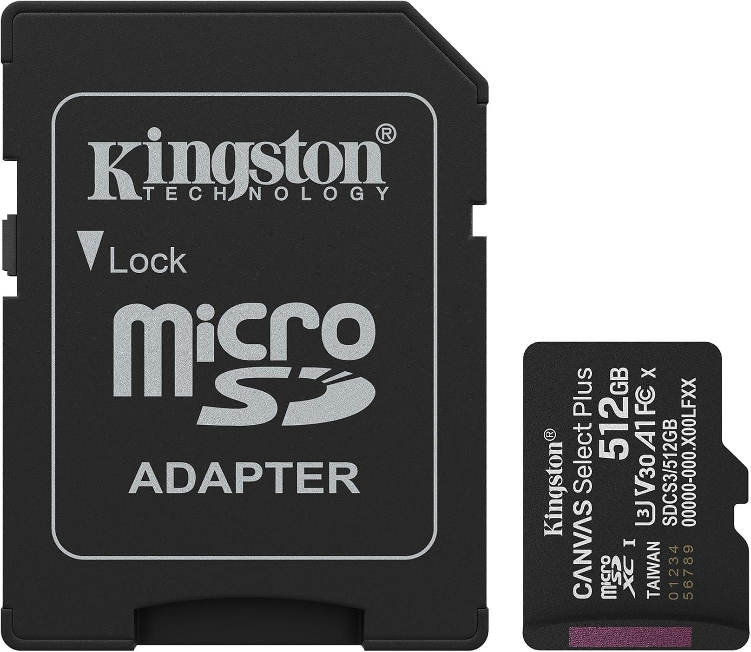 Kingston Canvas Select Plus 512GB Class 10 SDCS3/512GB 150MB/s MicroSD Hafıza Kartı