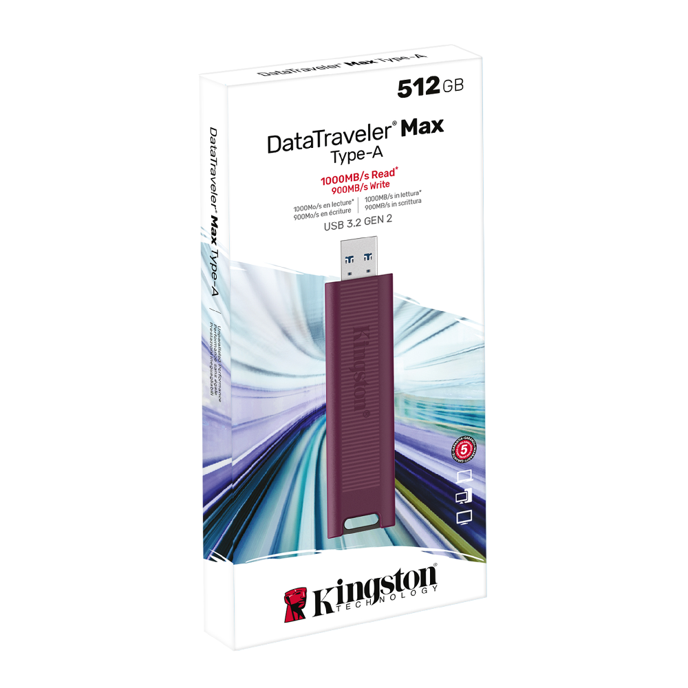 Kingston DataTraveler Max Type-A USB 3.2 Gen 2 Flash Sürücü 512GB - DTMAXA/512GB