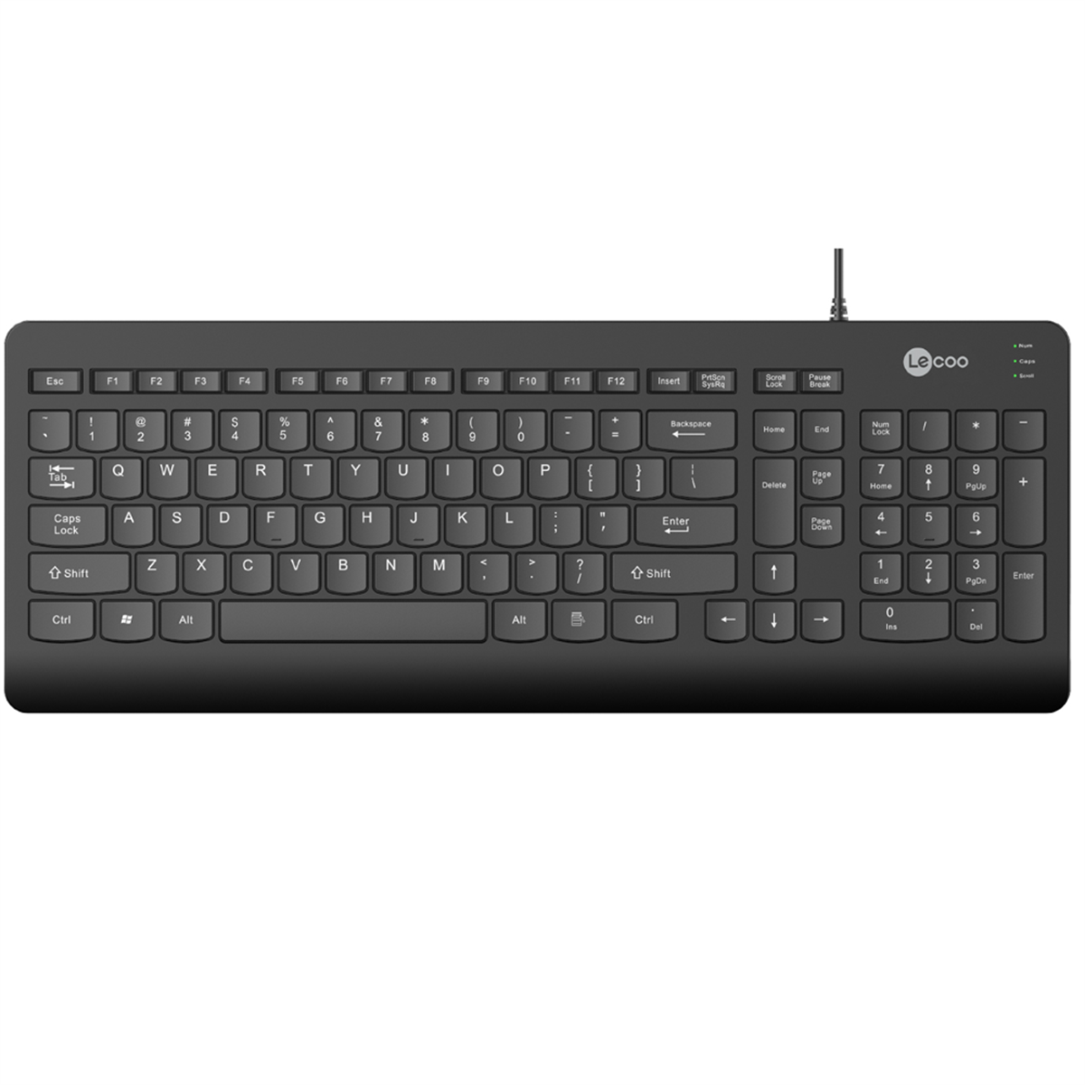 Lenovo Lecoo KB103 USB Kablolu Türkçe Q Klavye Siyah