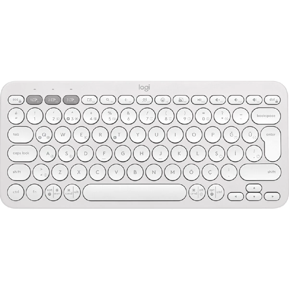Logitech K380S Pebble Keys 2 Bluetooth Klavye Beyaz 920-011860