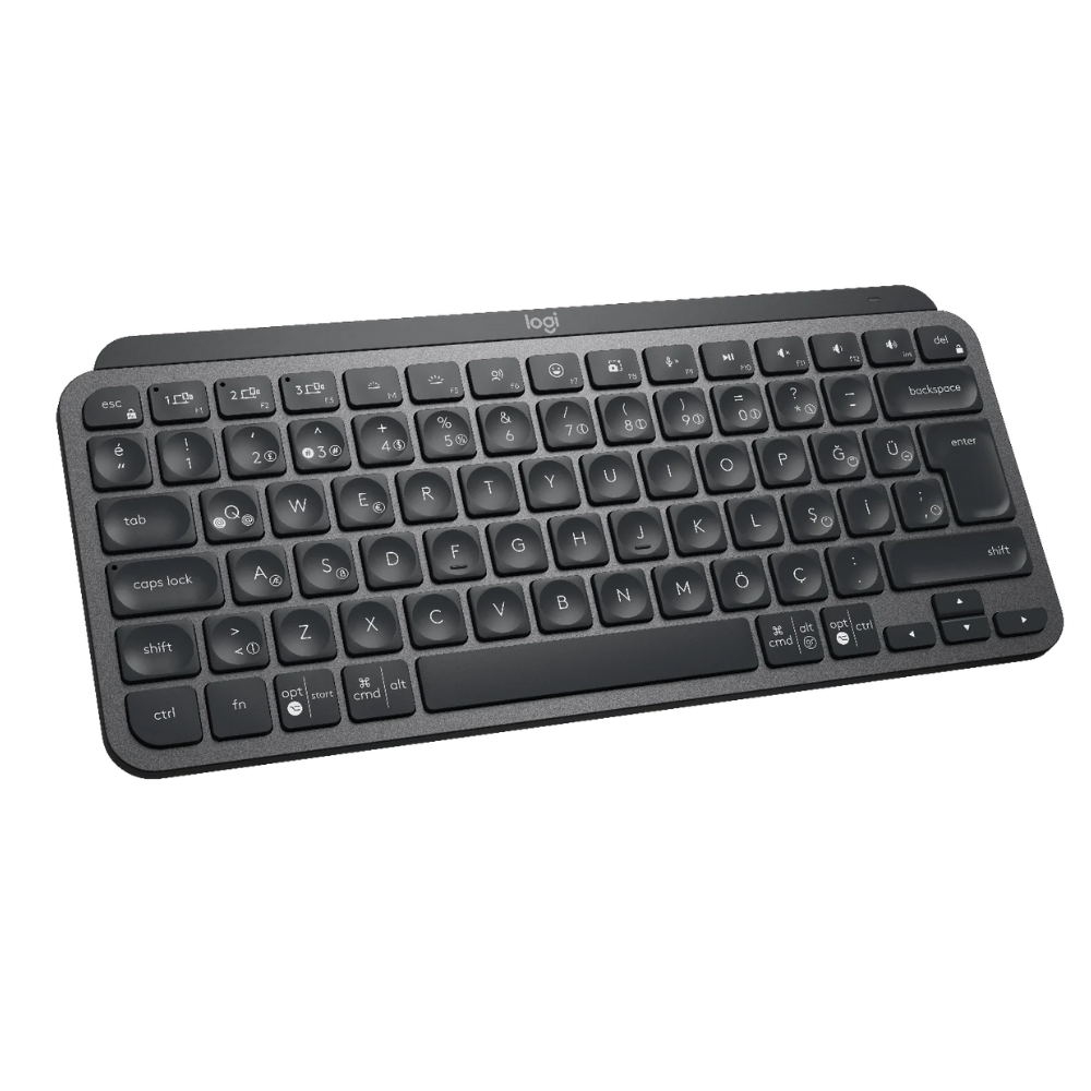 Logitech MX Keys Mini Minimalist Kablosuz Bluetoth Aydınlatmalı Q TR Klavye Siyah 920-010504 