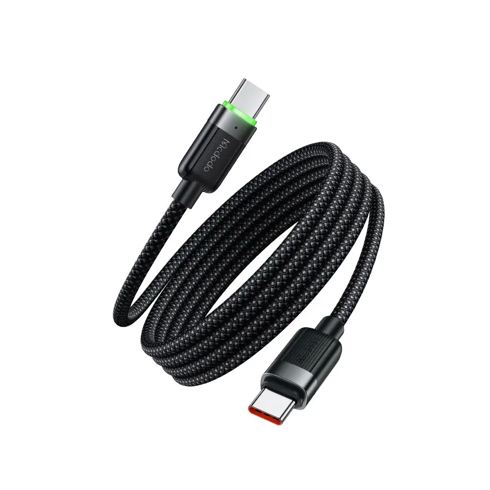 McDodo USB-C to USB-C 60W Magnetic Self-Winding 1.2m CA-2000 Black Data Cable