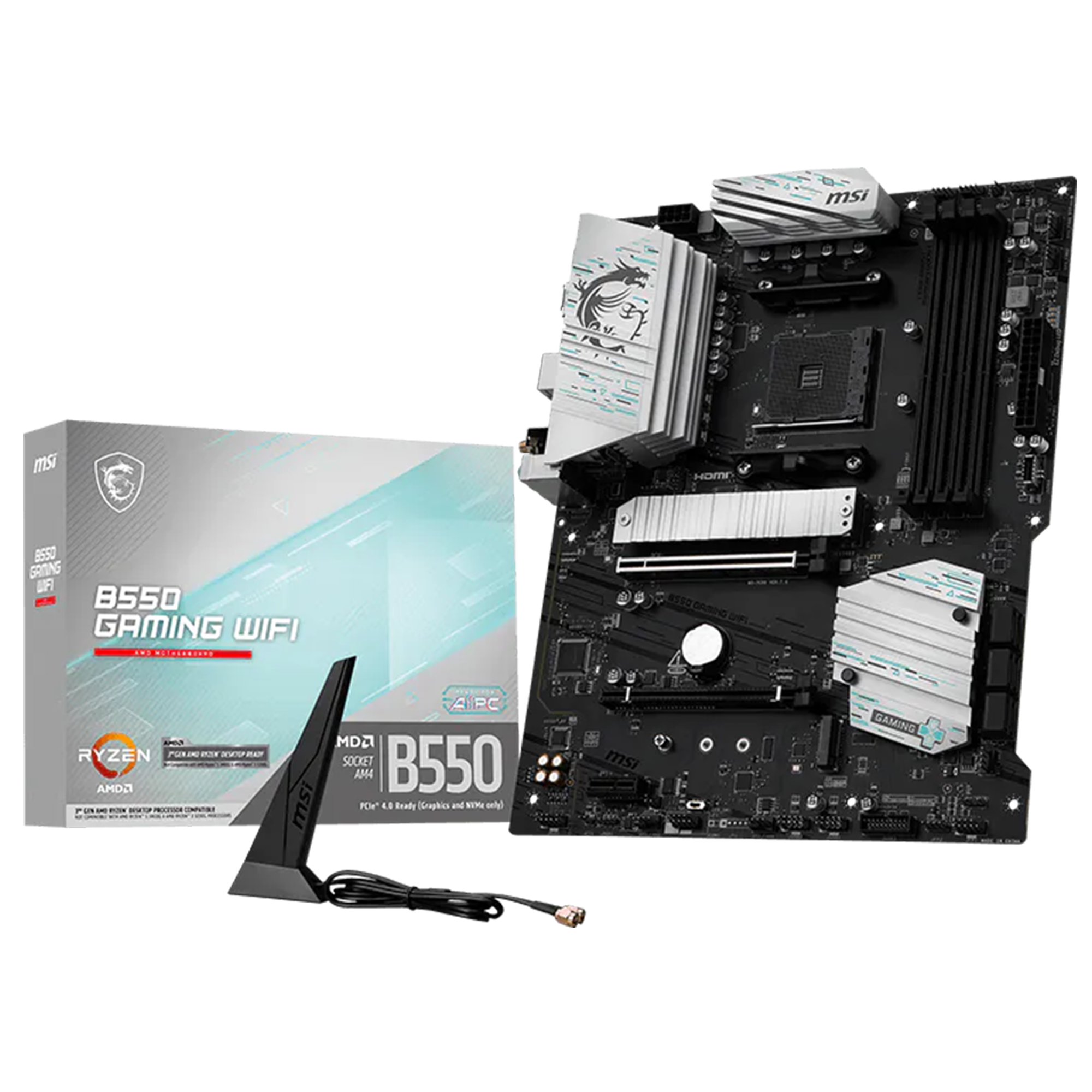 MSI B550 GAMING WIFI AMD B550 Soket AM4 DDR4 4866(OC)Mhz ATX Gaming (Oyuncu) Anakart