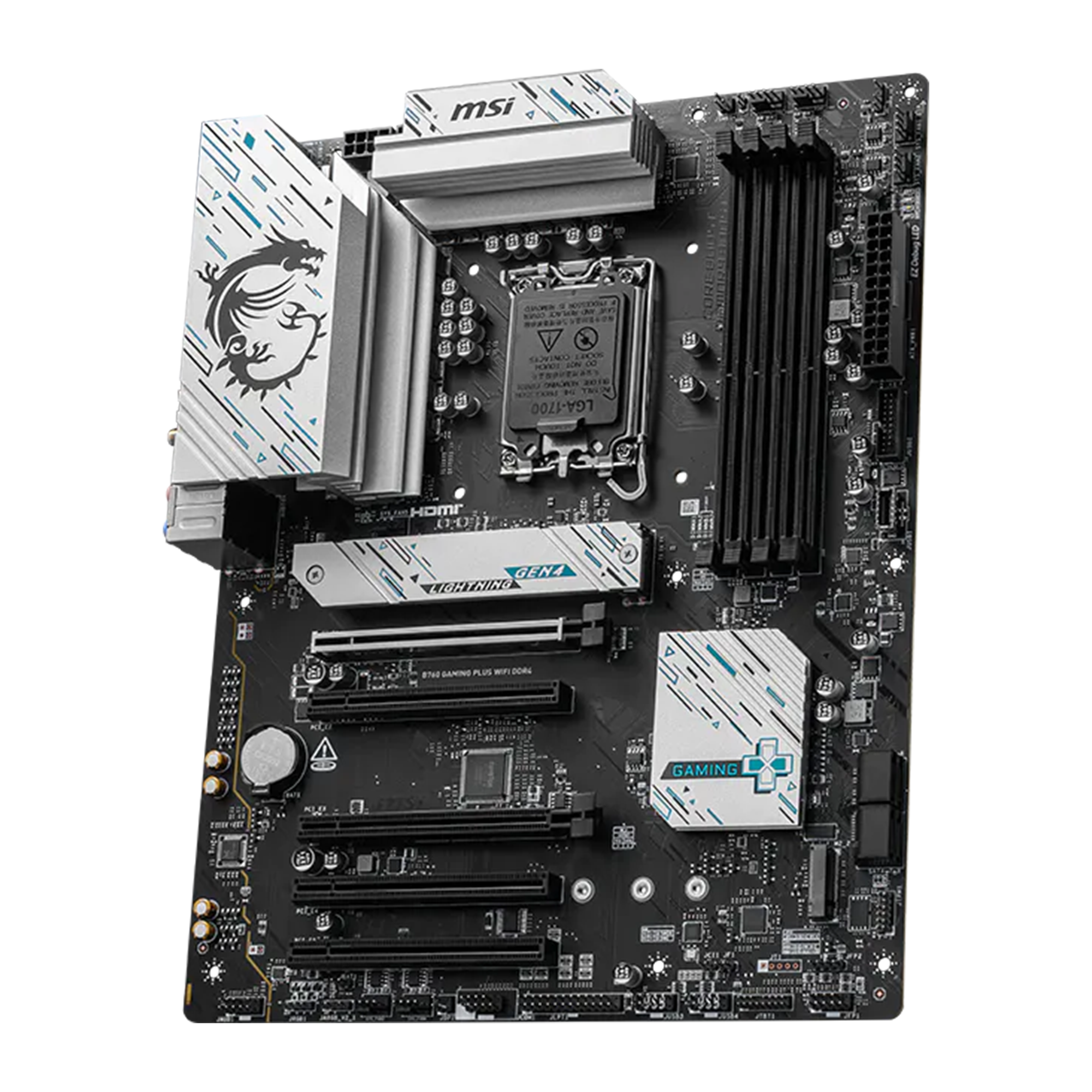 MSI B760 GAMING PLUS WIFI DDR4 Intel LGA1700 DDR4 5333+(OC)MHz ATX Anakart