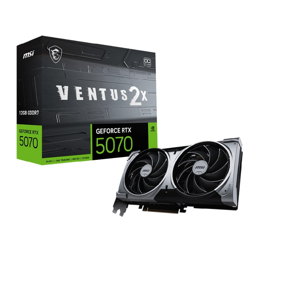 MSI GeForce RTX 5070 12G VENTUS 2X OC GDDR7 192Bit DX12 Gaming (Oyuncu) Ekran Kartı