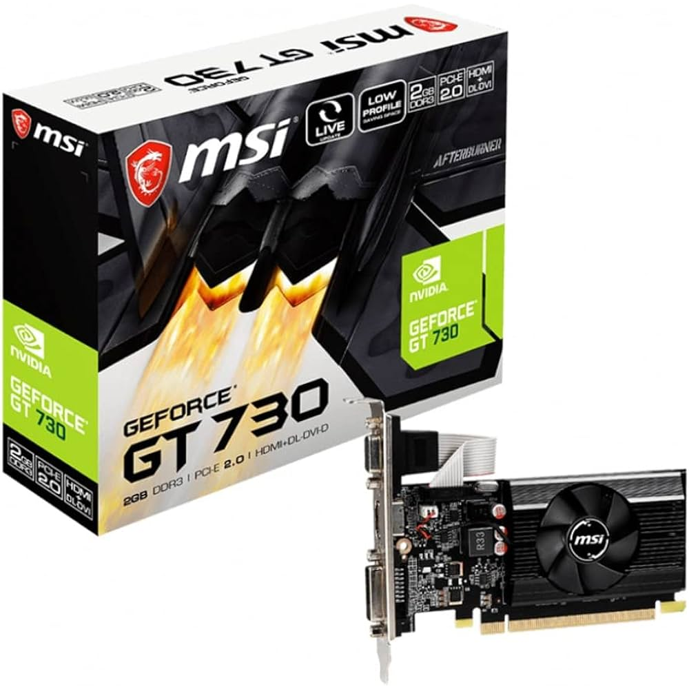 Satın Al: MSI NVIDIA GeForce GT 710 2GD3H LP 2GB 64 bit DDR3 DX(12