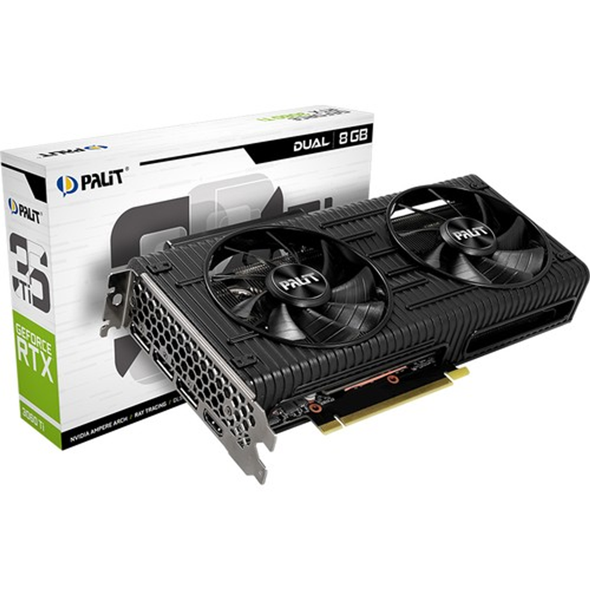 PALIT　RTX3060Ti DUAL OC 8GB GDDR6 Palit RTX 3060 TI Dual OC NE6306TS19P2-190AD 256 Bit GDDR6 8 GB
