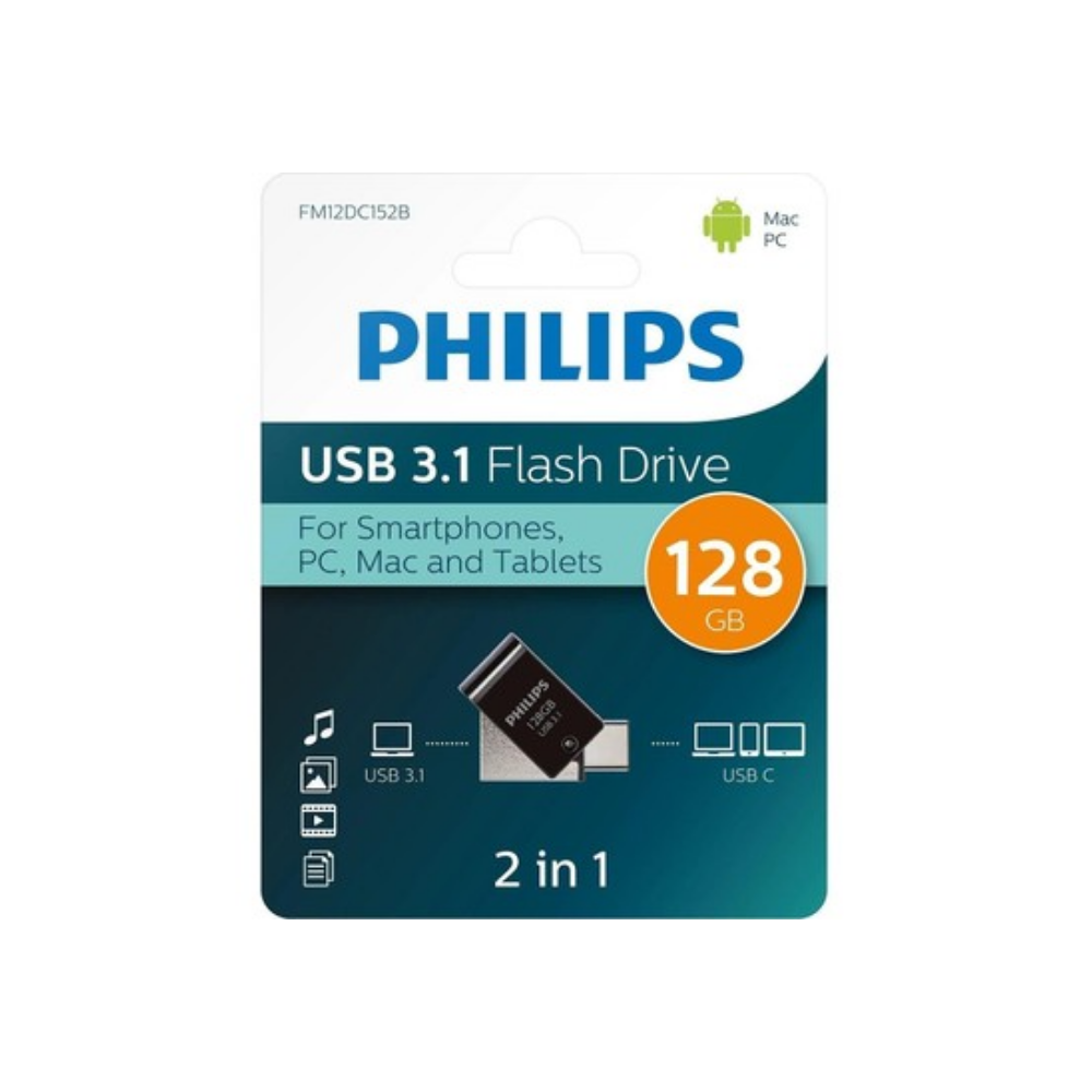 Philips 128GB USB3.1 TYPE-C 100/150 MB/S FM12DC152B/00 Usb Bellek