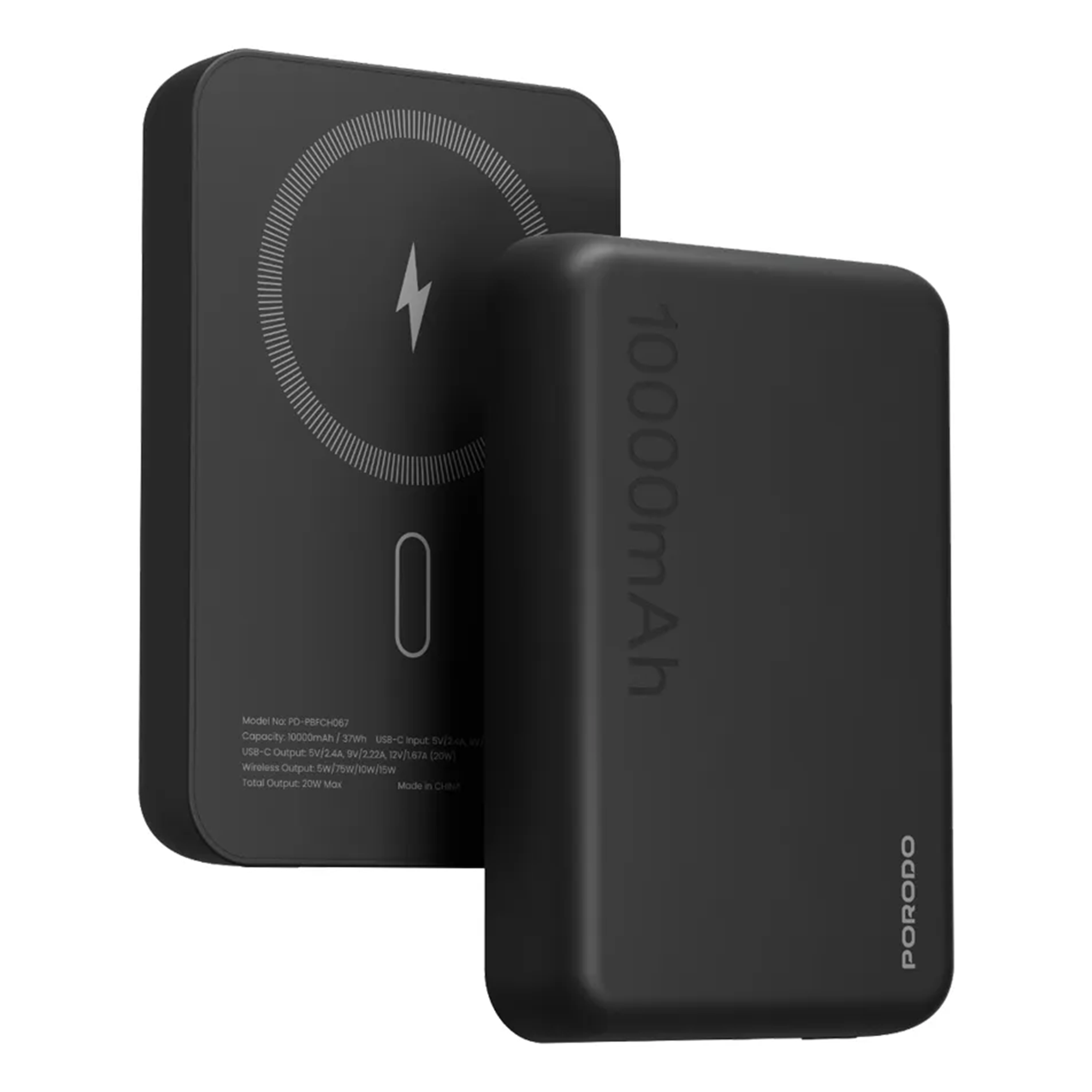 Porodo 10000mAh MagSafe Power Bank PDPBFCH067BK