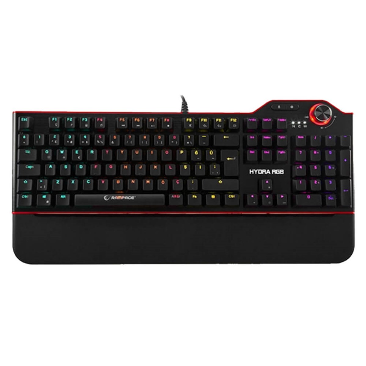 Rampage Hydra R6 Siyah USB RGB Aydınlatmalı Gaming Pro Mekanik Klavye
