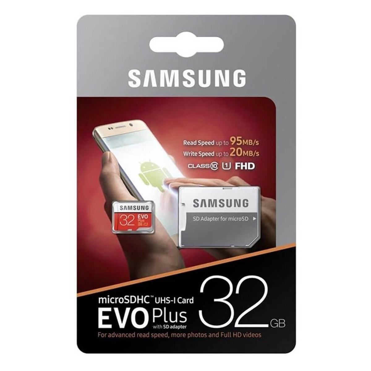 Samsung 32GB EVO Plus 95 MB/s microSDHC Kart (SD Adaptör) MB-MC32GA/TR